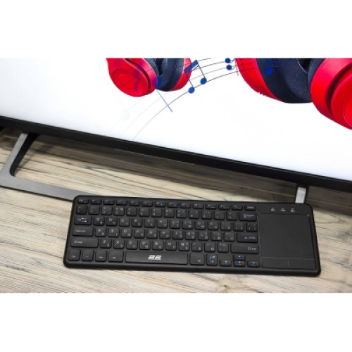 Клавиатура 2E KT100 Touch Wireless UA Black (2E-KT100WB_UA)