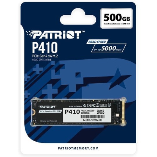 Накопитель SSD M.2 2280 500GB Patriot (P410P500GM28H)