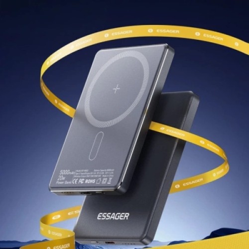 Батарея универсальная Essager 5000mAh Cross-border magnetic 20W PD QC/3.0 (EDY5K-YJ0A-Z)