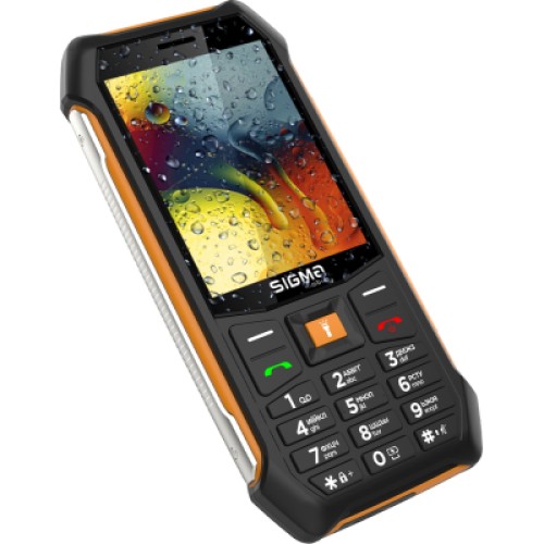 Мобильный телефон Sigma X-style 323 RAIN Black-Orange (4827798885727)