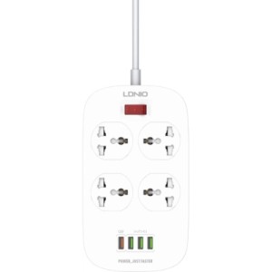Мережевий фільтр живлення LDNIO SC4407Q 4роз. 4USB 2м (SC4407Q)