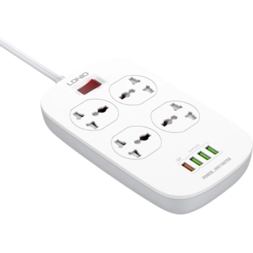 Сетевой фильтр питания LDNIO SC4407Q 4роз. 4USB 2м (SC4407Q)