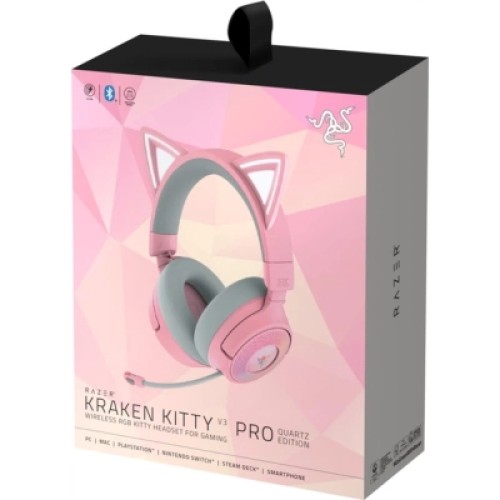 Наушники Razer Kraken Kitty V3 PRO Quartz USB Pink (RZ04-05170200-R3M1)
