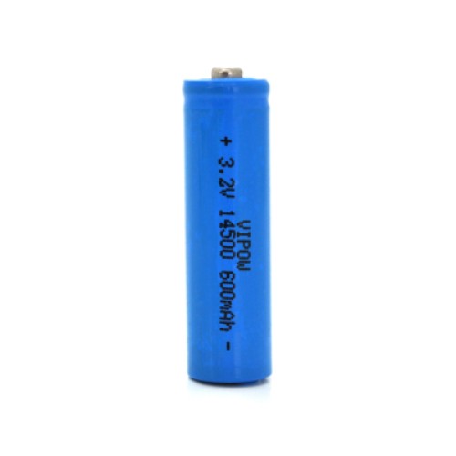 Аккумулятор 14500 600mAh, LiFePO4, TipTop, 3.2V, Blue Vipow (IFR14500-600mAhTT / 21440) Аккумулятор 14500 600mAh, LiFePO4, TipTop, 3.2V, Blue Vipow (IFR14500-600mAhTT / 21440)