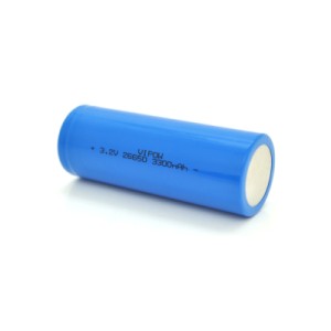 Акумулятор 26650 3300mAh, LiFePO4, FlatTop, 3.2V, Blue Vipow (IFR26650-3300mAhFT / 31075)