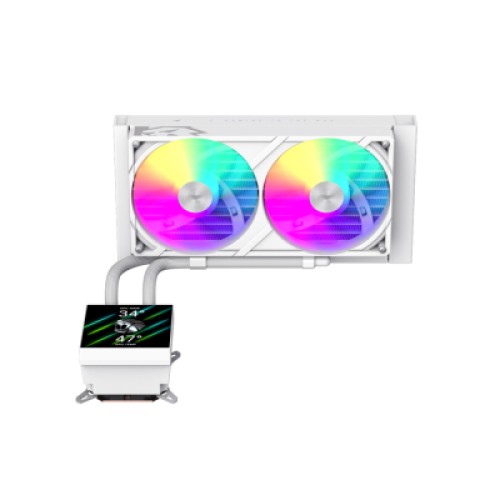 Система жидкостного охлаждения Gamemax GLACIER 240 LCD WH