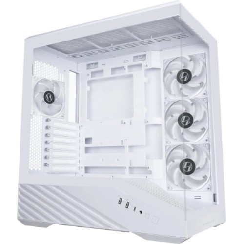 Корпус для ПК Lian Li V100R case with pre-installed four 120mm RGB PWM fan, White (G99.V100RW.01)