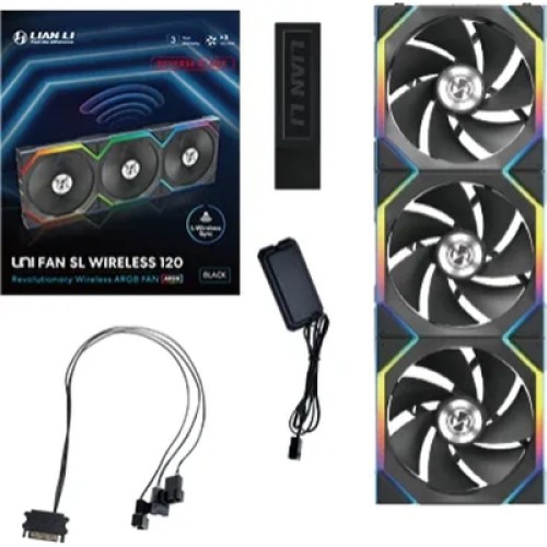 Кулер для корпуса Lian Li Uni Fan SL WIRELESS 120-3 REVERSE BLAD (G99.12RSL1W3B.00)