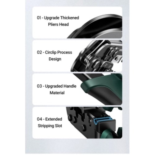 Инструмент Ugreen Обжимные клещи NW136 Multifunctional Clamp Green (70683)