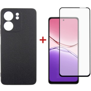 Чехол для мобильного телефона Dengos Oppo A5x Carbon+glass Black (DG-KM-175)