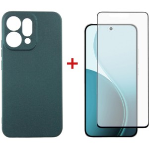 Чехол для мобильного телефона Dengos Oppo Reno14 5G Soft+glass Green (DG-KM-181)