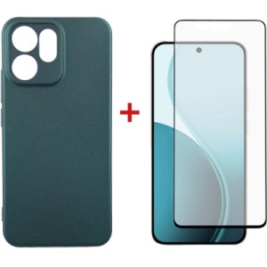 Чехол для мобильного телефона Dengos Oppo Reno14 F/FS 5G Soft+glass Green (DG-KM-182)