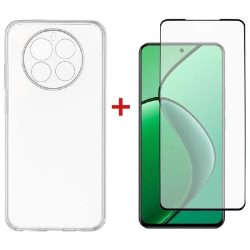 Чехол для мобильного телефона Dengos Realme 12 4G/5G TPU+glass Transparent (DG-KM-173)