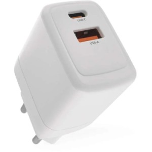 Зарядний пристрій EMOS 1xUSBA + 1xUSBC PD20W (P0075)