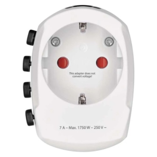 Переходник Travel Adapter EU to US,AS,AUS,NZ,CN,AF,ME,GB,CH,IT,HK,INr EMOS (P0056N)