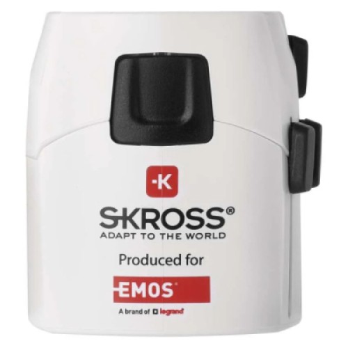 Переходник Travel Adapter EU to US,AS,AUS,NZ,CN,AF,ME,GB,CH,IT,HK,INr EMOS (P0056N)