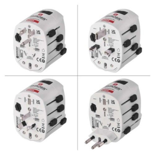Переходник Travel Adapter EU to US,AS,AUS,NZ,CN,AF,ME,GB,CH,IT,HK,INr EMOS (P0056N)