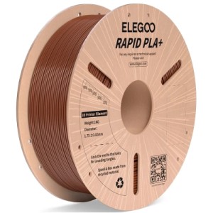 Пластик для 3D-принтера ELEGOO Rapid PLA Plus 1кг, 1.75мм, brown (50.203.0313)