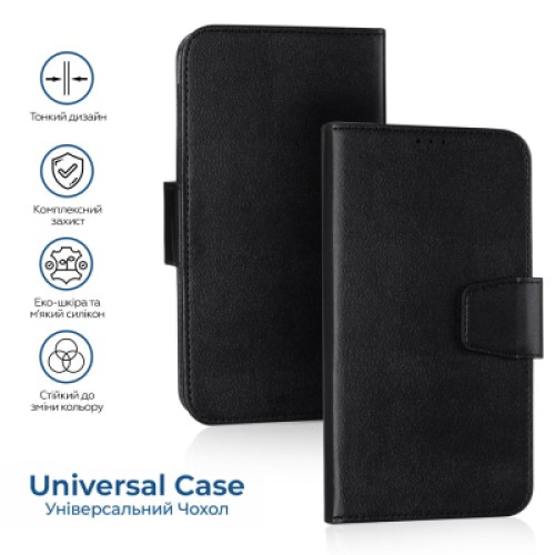 Чехол для мобильного телефона XoKo Book Universal Smartphone 6.0-6.2" Black (XK-UNCS-BK62)