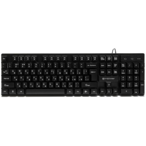 Клавиатура Hölmer K-01GS RGB Backlight USB UA Black (K-01GS)
