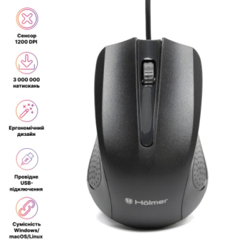 Мышка Hölmer M-02OF USB White (M-02OF)