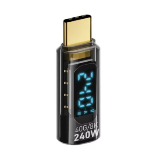 Переходник USB-C M to USB-C F 40Gbps 240W 8K with display XoKo (AC-240TCС)