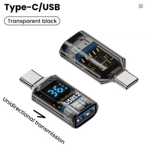 Переходник OTG USB 3.2 AF to USB-C M 10Gbps QC 36W with display XoKo (AC-322UTC)