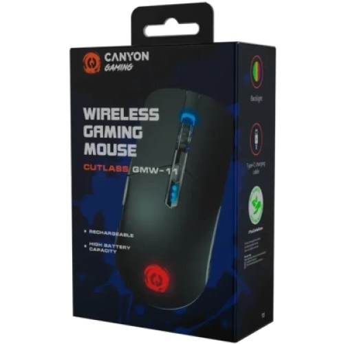 Мышка Canyon Cutlass Wireless USB Black (CND-SGMW11B)