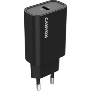 Зарядний пристрій Canyon USB-C PD30W OnCharge Black (CNE-CHA30CLB)