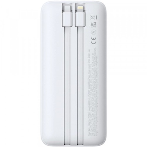 Батарея универсальная Baseus Lipow 20000mAh 22,5W PD, QC/3.0, White (P10079102213-00)