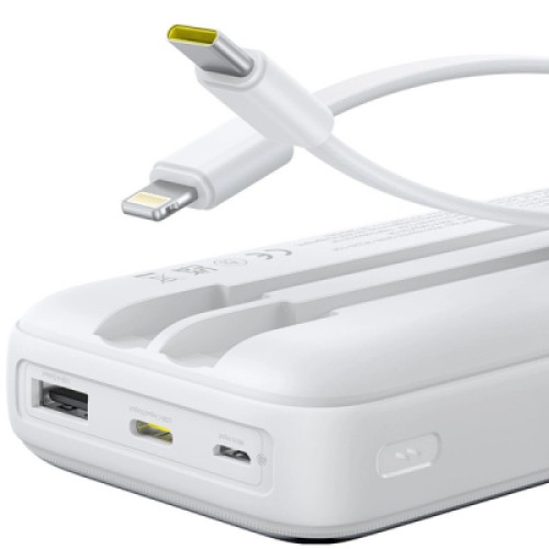 Батарея универсальная Baseus Lipow 20000mAh 22,5W PD, QC/3.0, White (P10079102213-00)