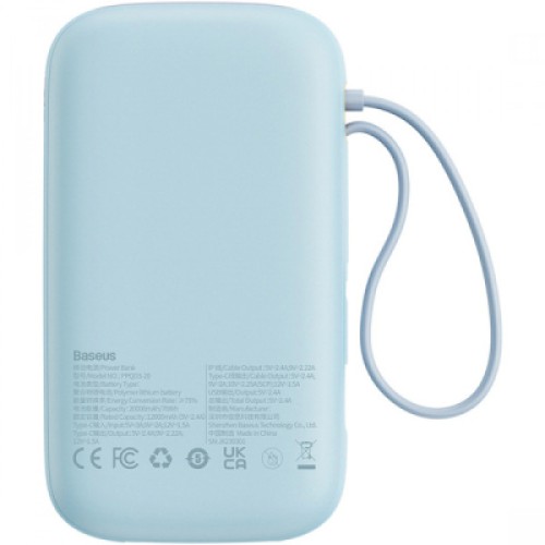 Батарея универсальная Baseus Qpow2 20000mAh 22.5W PD, QC/3.0 Blue (P10055002313-00)