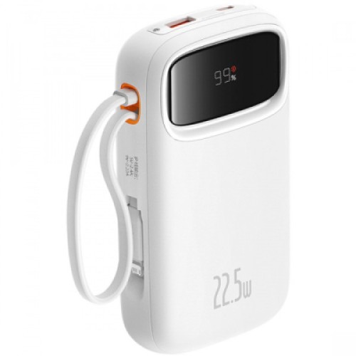 Батарея универсальная Baseus Qpow2 20000mAh 22.5W PD, QC/3.0, White (P10055002223-00)