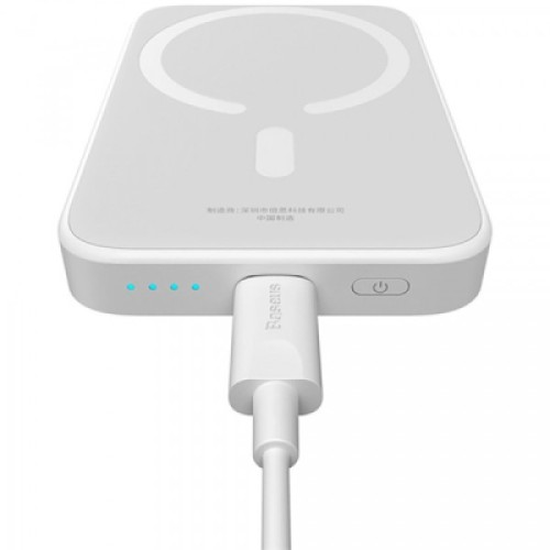 Батарея универсальная Baseus Magnetic Wireless Mini Air 6000mAh 20W PD, QC, Qi-15W, White (6932172641429)