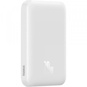 Батарея универсальная Baseus Magnetic Wireless Mini Air 6000mAh 20W PD, QC, Qi-15W, White (6932172641429)