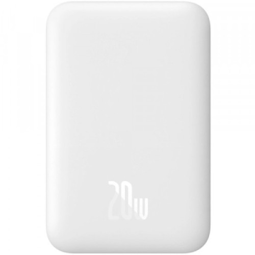 Батарея универсальная Baseus Magnetic Wireless Mini Air 6000mAh 20W PD, QC, Qi-15W, White (6932172641429)
