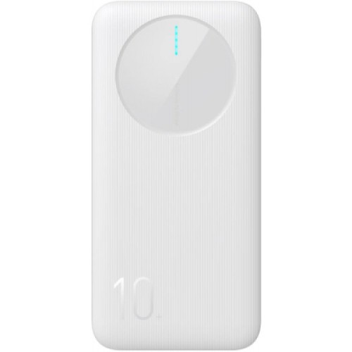 Батарея универсальная JOYROOM 10000mAh 12W QC, 2xUSB-A, USB-C In/Out White (JR-PBF12)