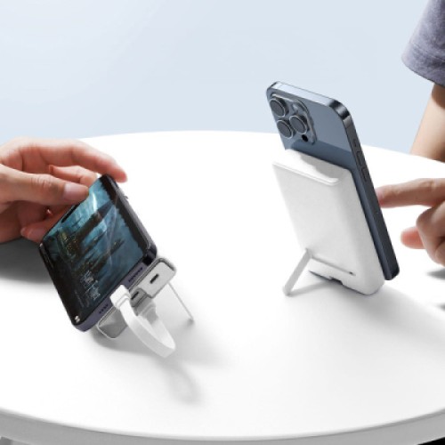 Батарея универсальная JOYROOM Magnetic Wireless 10000mAh 20W QC, USB-C In/Out White (JR-PBM01 / 6941237112545)