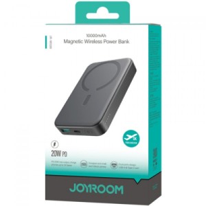 Батарея универсальная JOYROOM Magnetic Wireless 10000mAh 20W PD, QC, USB-C In/Out Black (JR-W020 / 6941237118455)