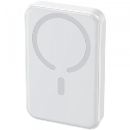 Батарея универсальная JOYROOM Magnetic Wireless 10000mAh 20W PD, QC, USB-C In/Out White (JR-W020 / 6941237119698)