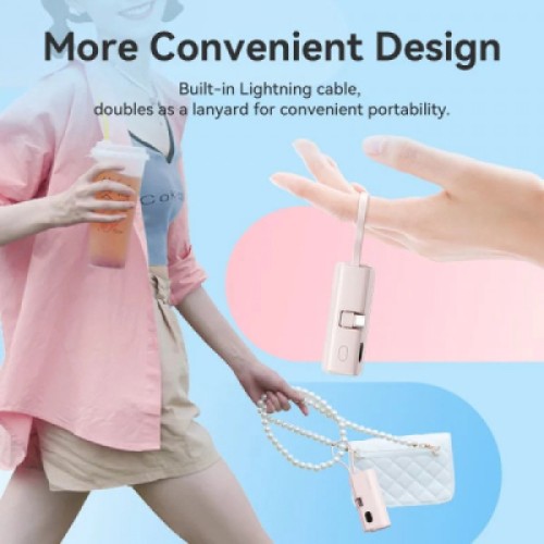 Батарея универсальная VENTION 4800mAh 22,5W PD, USB-C In/Out, LED display, with built-in USB-C cable Blue (FHQL0)