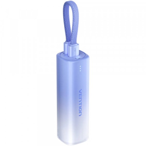 Батарея универсальная VENTION 5000mAh 20W PD, USB-C In/Out, Lightning In/Out, with cable, Gradient Blue (FHWL0)