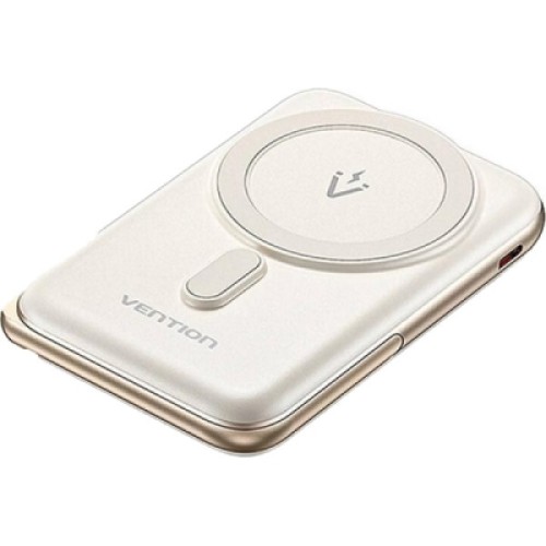 Батарея универсальная VENTION Magnetic Wireless 10000mAh 20W PD USB-C In/Out, QI-15W White (FHNW0)