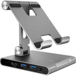 Порт-реплікатор J5create Dock-Station Ipad USB-C 8-in-1 (HDMI/PD/картридер/USB-A/USB-C/Audio) (JTS224-N)