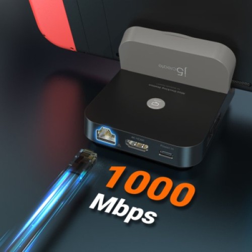 Порт-репликатор J5create Dock-Station Nintendo Switch (HDMI/PD/USB-A/USB-C/LAN) (JCD620-N) Порт-репликатор J5create Dock-Station Nintendo Switch (HDMI/PD/USB-A/USB-C/LAN) (JCD620-N)