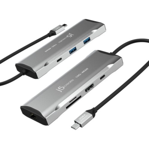 Порт-репликатор J5create Dock-Station USB-C 10Gbps, 7-in-1 (хаб/HDMI/PD/картридер) (JCD393-N) Порт-репликатор J5create Dock-Station USB-C 10Gbps, 7-in-1 (хаб/HDMI/PD/картридер) (JCD393-N)