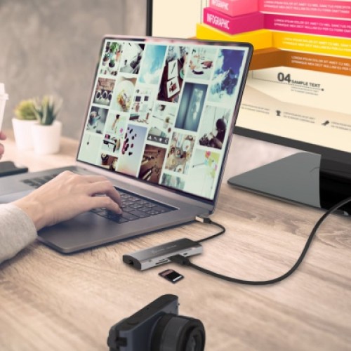 Порт-репликатор J5create Dock-Station USB-C 10Gbps, 7-in-1 (хаб/HDMI/PD/картридер) (JCD393-N) Порт-репликатор J5create Dock-Station USB-C 10Gbps, 7-in-1 (хаб/HDMI/PD/картридер) (JCD393-N)