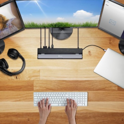 Порт-репликатор J5create Dock-Station USB-C 10-in-1 (HDMI/PD/USB-A/USB-C/LAN/картридер/audio) (JCD543-N) Порт-репликатор J5create Dock-Station USB-C 10-in-1 (HDMI/PD/USB-A/USB-C/LAN/картридер/audio) (JCD543-N)