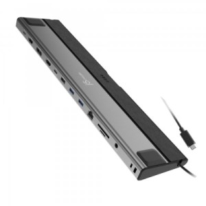 Порт-реплікатор J5create Dock-Station USB-C 12-in-1 (HDMI/DP/PD/USB-A/USB-C/LAN/картридер/audio) (JCD554-N)