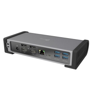 Порт-реплікатор J5create Dock-Station USB-C 15-in-1 (HDMI/DP/PD/USB-A/USB-C/LAN/картридер/audio) (JTD568-EN)